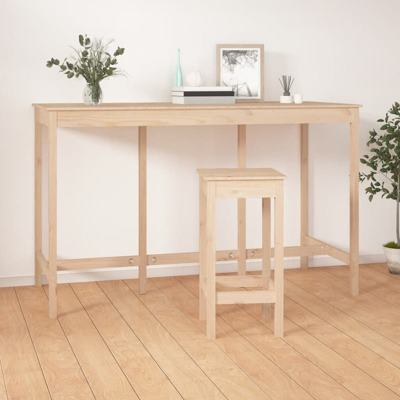 vidaXL tömör fenyőfa bárasztal 180 x 80 x 110 cm