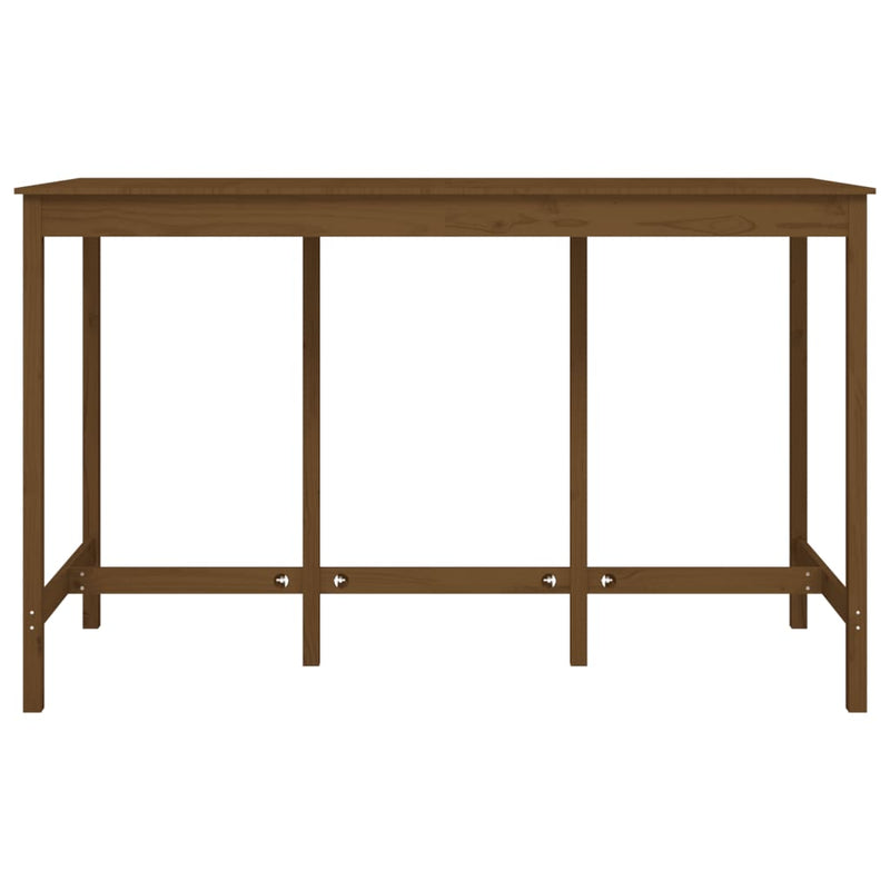 vidaXL mézbarna tömör fenyőfa bárasztal 180 x 80 x 110 cm