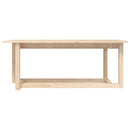 vidaXL tömör fenyőfa dohányzóasztal 110 x 55 x 45 cm