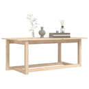 vidaXL tömör fenyőfa dohányzóasztal 110 x 55 x 45 cm