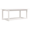 vidaXL fehér tömör fenyőfa dohányzóasztal 110 x 55 x 45 cm