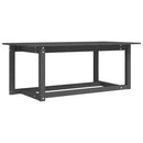 vidaXL szürke tömör fenyőfa dohányzóasztal 110 x 55 x 45 cm