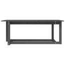 vidaXL szürke tömör fenyőfa dohányzóasztal 110 x 55 x 45 cm