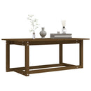 vidaXL mézbarna tömör fenyőfa dohányzóasztal 110 x 55 x 45 cm