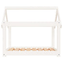 vidaXL fehér tömör fenyőfa kutyaágy 81x60x70 cm