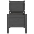 vidaXL szürke tömör fenyő növénytartó 178,5 x 44 x 75 cm