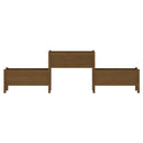 vidaXL mézbarna tömör fenyőfa növénytartó 245,5x44x75 cm