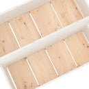 vidaXL fehér tömör fenyőfa növénytartó 110 x 84 x 75 cm