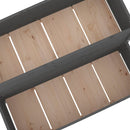 vidaXL szürke tömör fenyő növénytartó 110x84x75 cm