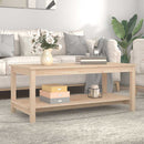 vidaXL tömör fenyőfa dohányzóasztal 110 x 55 x 45 cm