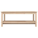vidaXL tömör fenyőfa dohányzóasztal 110 x 55 x 45 cm