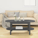 vidaXL szürke tömör fenyőfa dohányzóasztal 110 x 55 x 45 cm