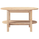 vidaXL tömör fenyőfa dohányzóasztal 80x45x45 cm
