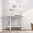 vidaXL fehér tömör fenyőfa tálalóasztal 110 x 40 x 80 cm