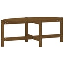 vidaXL mézbarna tömör fenyőfa dohányzóasztal 118 x 63 x 45 cm