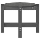 vidaXL szürke tömör fenyőfa dohányzóasztal 87 x 48 x 35 cm