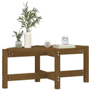 vidaXL mézbarna tömör fenyőfa dohányzóasztal 87 x 48 x 35 cm