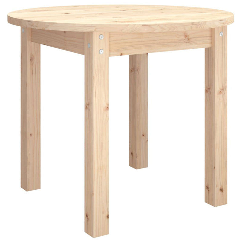 vidaXL tömör fenyőfa dohányzóasztal Ø 55 x 45 cm