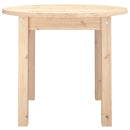 vidaXL tömör fenyőfa dohányzóasztal Ø 55 x 45 cm