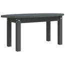 vidaXL szürke tömör fenyőfa dohányzóasztal 80x40x35 cm
