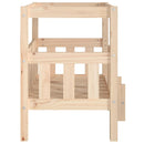 vidaXLtömör fenyőfa kutyaágy 65,5x50,5x70 cm