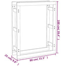 vidaXL mézbarna tömör fenyőfa tűzifatartó állvány 80x25x100 cm