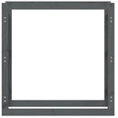 vidaXL szürke tömör fenyőfa tűzifatartó állvány 100x25x100 cm