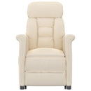 vidaXL bézs mikroszálas elektromos dönthető fotel
