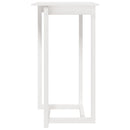 vidaXL 3 részes fehér tömör fenyőfa bárszett