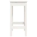 vidaXL 3 részes fehér tömör fenyőfa bárszett