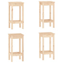 vidaXL 5 részes tömör fenyőfa bárszett