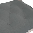 vidaXL sötétszürke szövetpad 110x45x60 cm
