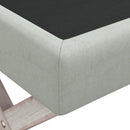 vidaXL világosszürke bársony tárolóülőke 110 x 45 x 49 cm