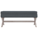 vidaXL sötétszürke bársony tárolóülőke 110 x 45 x 49 cm
