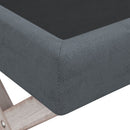 vidaXL sötétszürke bársony tárolóülőke 110 x 45 x 49 cm