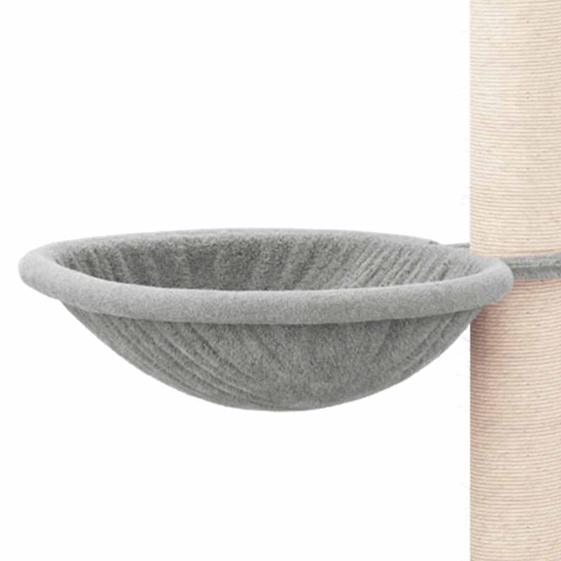 vidaXL világosszürke macskabútor szizál kaparófákkal 94,5 cm