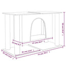 vidaXL világosszürke macskabútor szizál kaparófákkal 50 cm