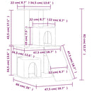 vidaXL krémszínű macskabútor szizál kaparófákkal 82 cm