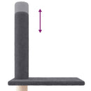 vidaXL sötétszürke plafonig érő kaparófa 250,5-276,5 cm