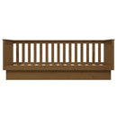vidaXL mézbarna tömör fenyőfa kanapéágy 100 x 200 cm