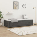 vidaXL szürke tömör fenyőfa kanapéágy 90 x 200 cm