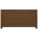 vidaXL mézbarna tömör fenyőfa kanapéágy 90 x 200 cm