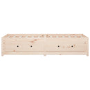 vidaXL tömör fenyőfa kanapéágy 90 x 190 cm (Single)