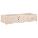 vidaXL Small Single tömör fenyőfa nappali ágy 75x190 cm