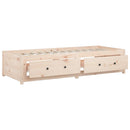 vidaXL Small Single tömör fenyőfa nappali ágy 75x190 cm