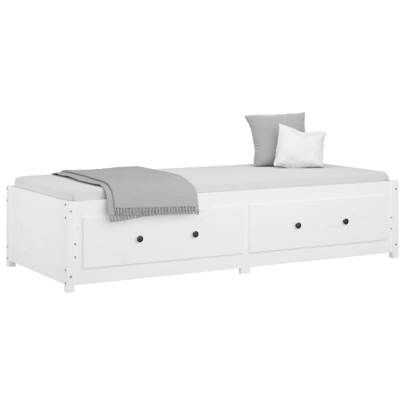 vidaXL kanapéágy ágy matrac fehér 75x190 cm tömör fa fenyőfa