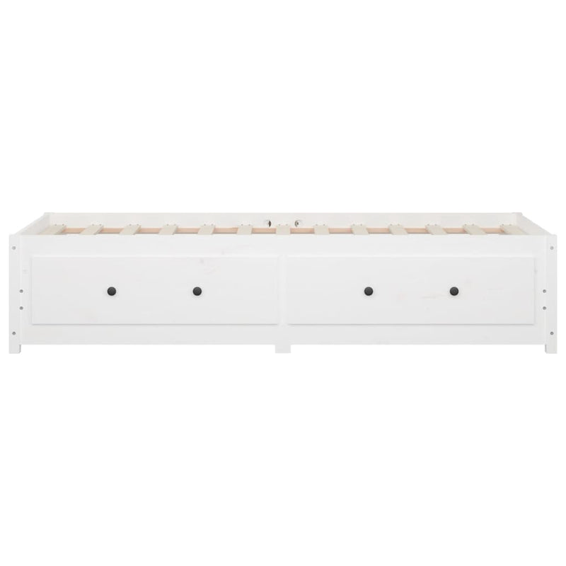 vidaXL kanapéágy ágy matrac fehér 75x190 cm tömör fa fenyőfa