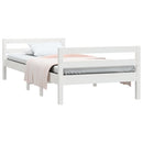 vidaXL fehér tömör fenyőfa ágy matrac nélkül 75 x 190 cm