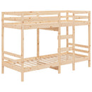 vidaXL tömör fenyőfa emeletes ágy matrac nélkül 90 x 190 cm