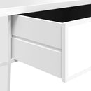 vidaXL tükrös szerelt fa és üveg dohányzóasztal 106 x 45 x 45 cm